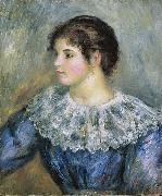Bust Portrait of a Young Woman, Pierre Auguste Renoir